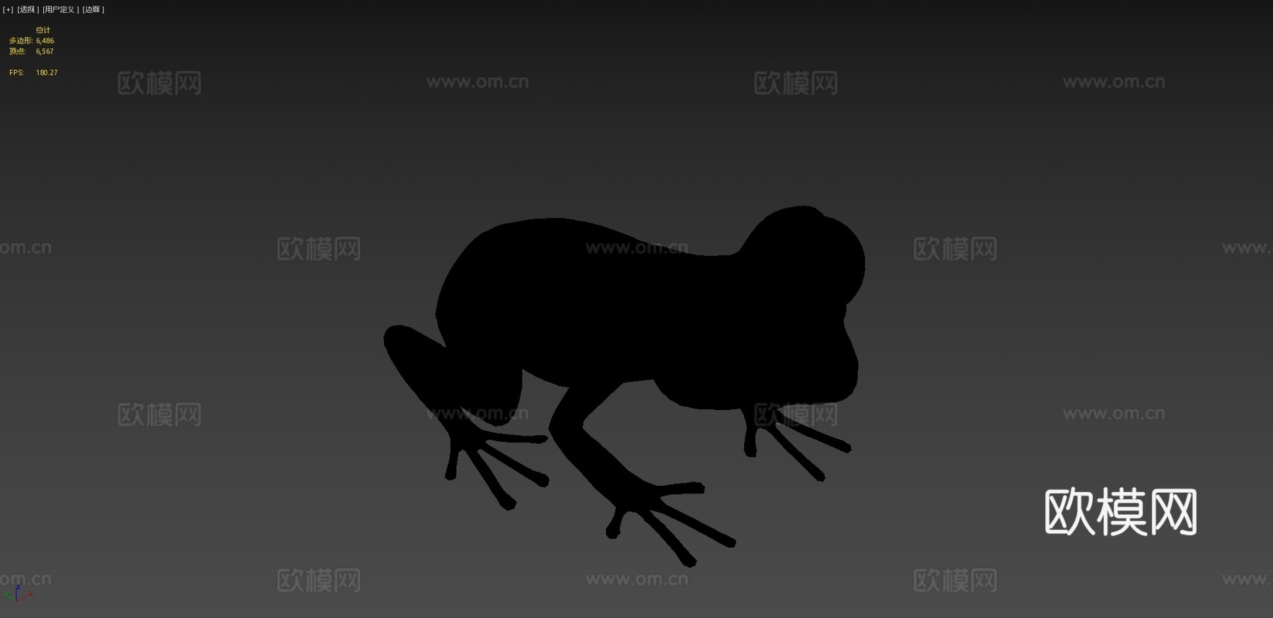 青蛙3d模型