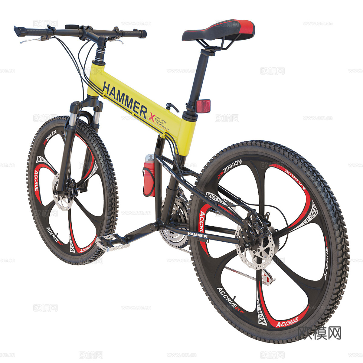 现代山地自行车3d模型
