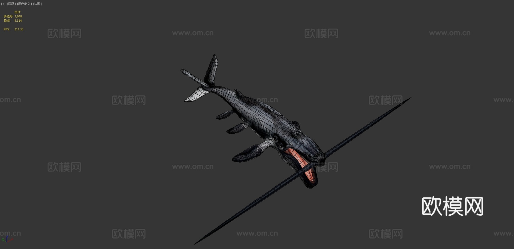 须鲸3d模型