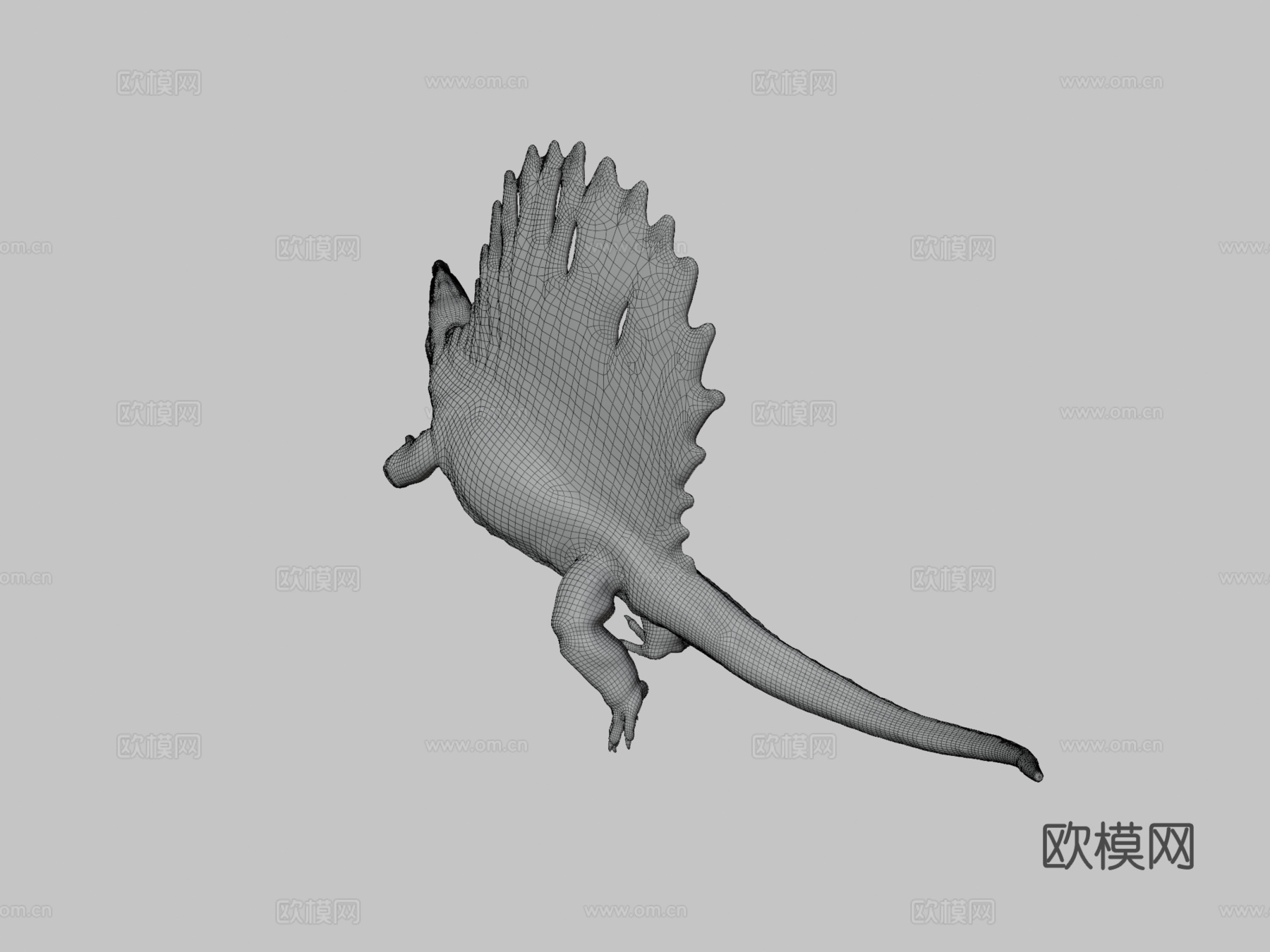 异齿龙3d模型