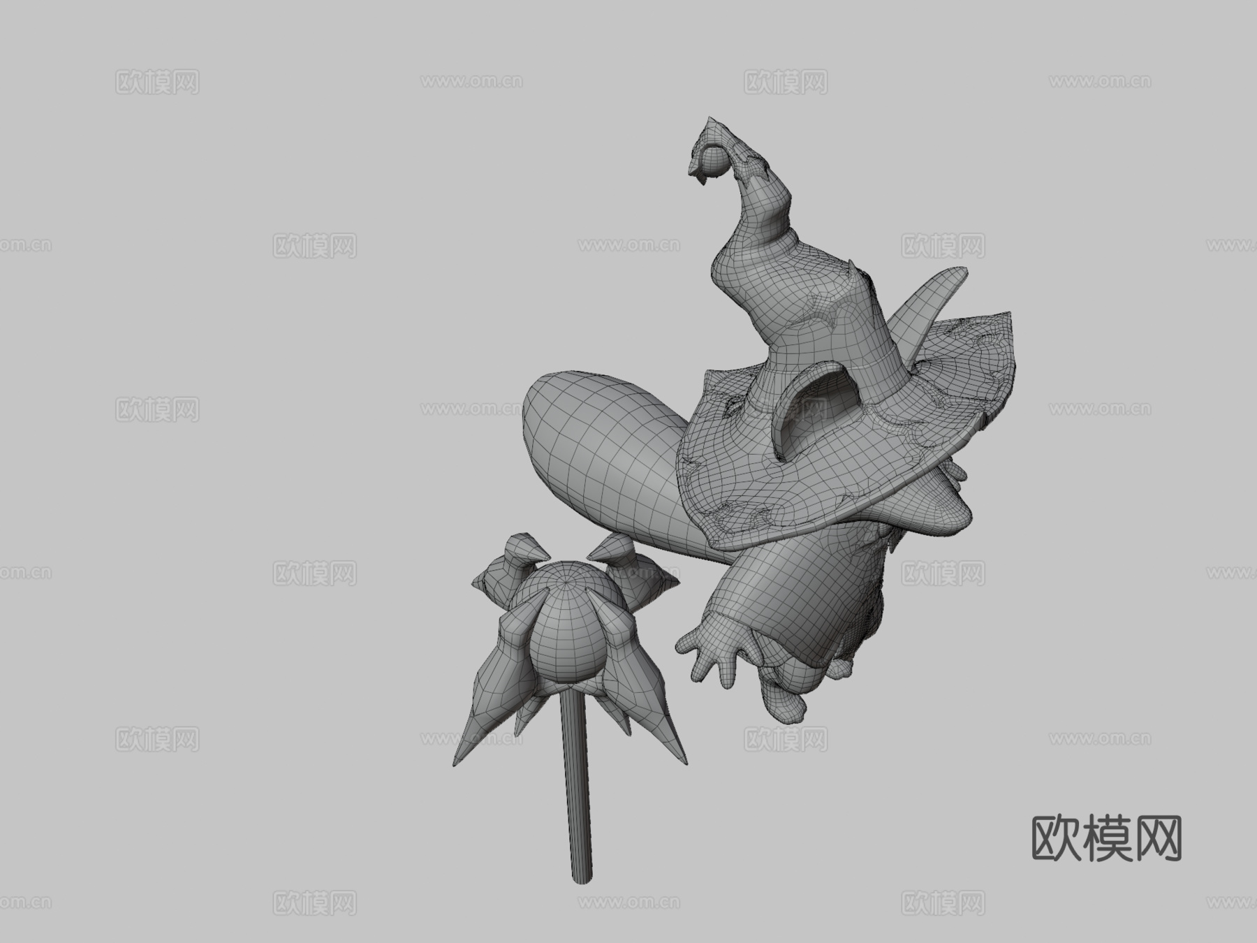 狐狸法师角色3d模型
