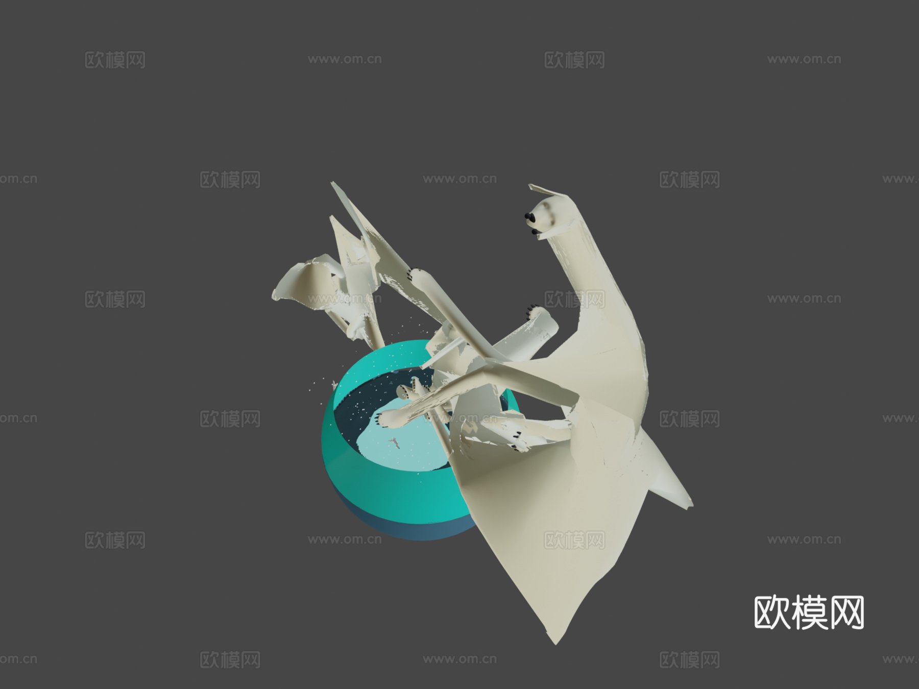 北极熊3d模型