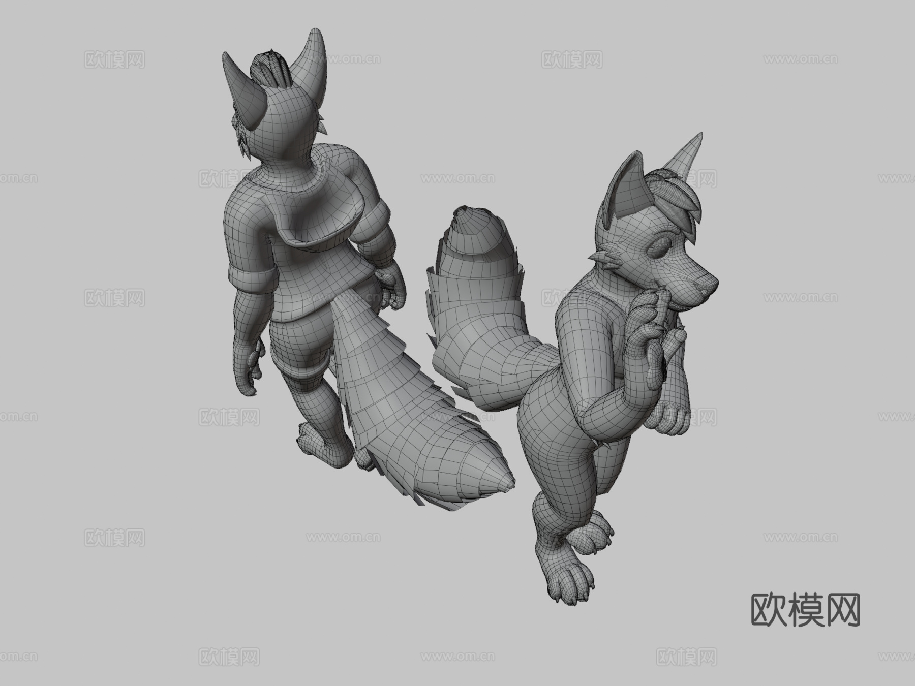 抽搐狐狸VRChat虚拟形象3d模型