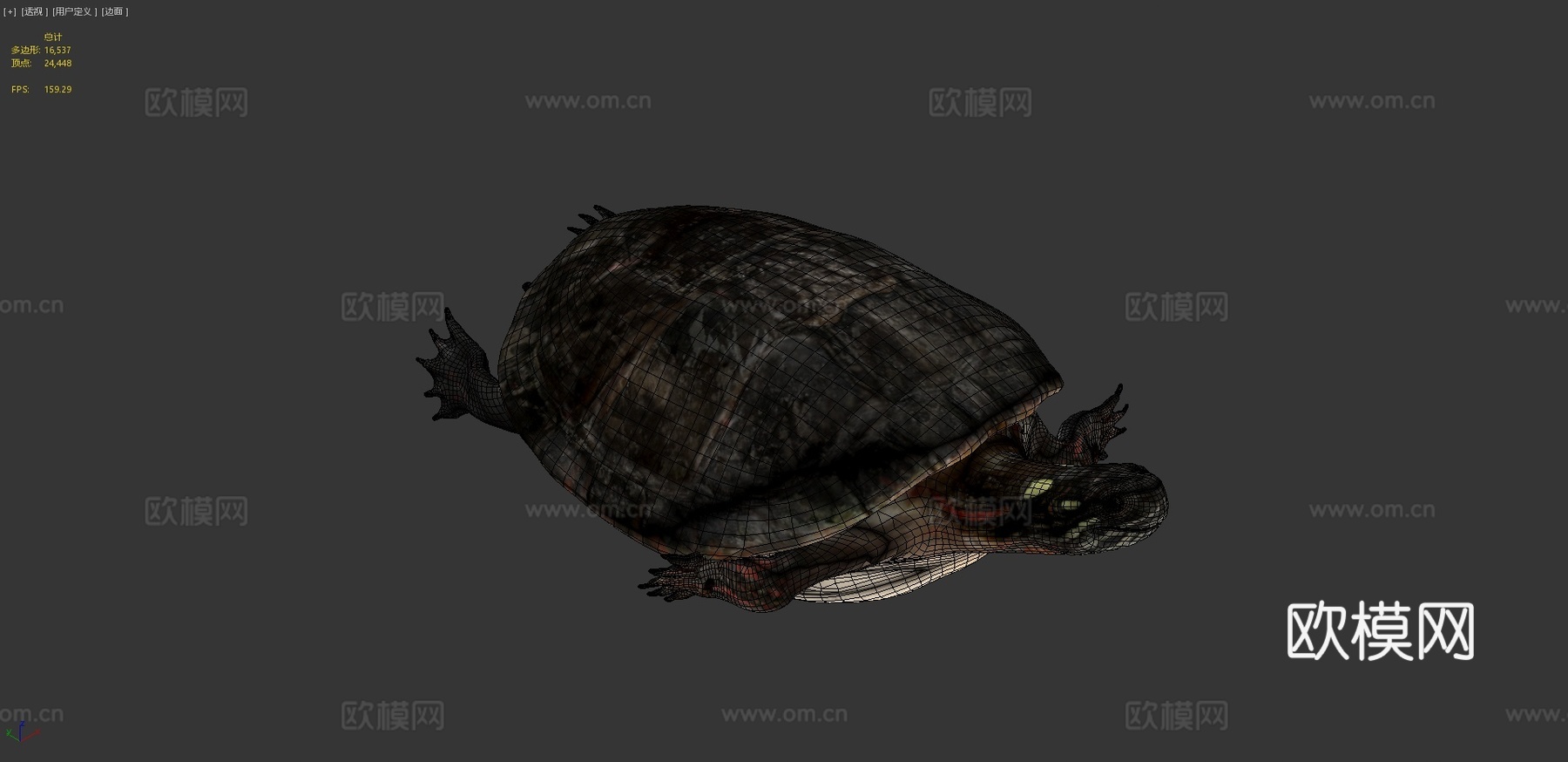 A型号-东部锦龟3d模型