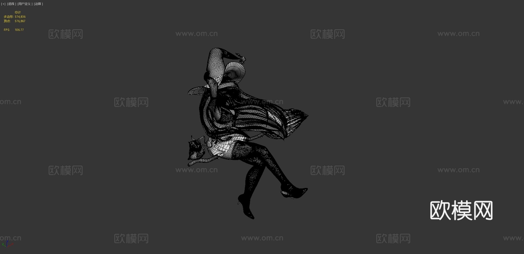 DTIYS重绘罗斯绘画-粉红女巫3d模型