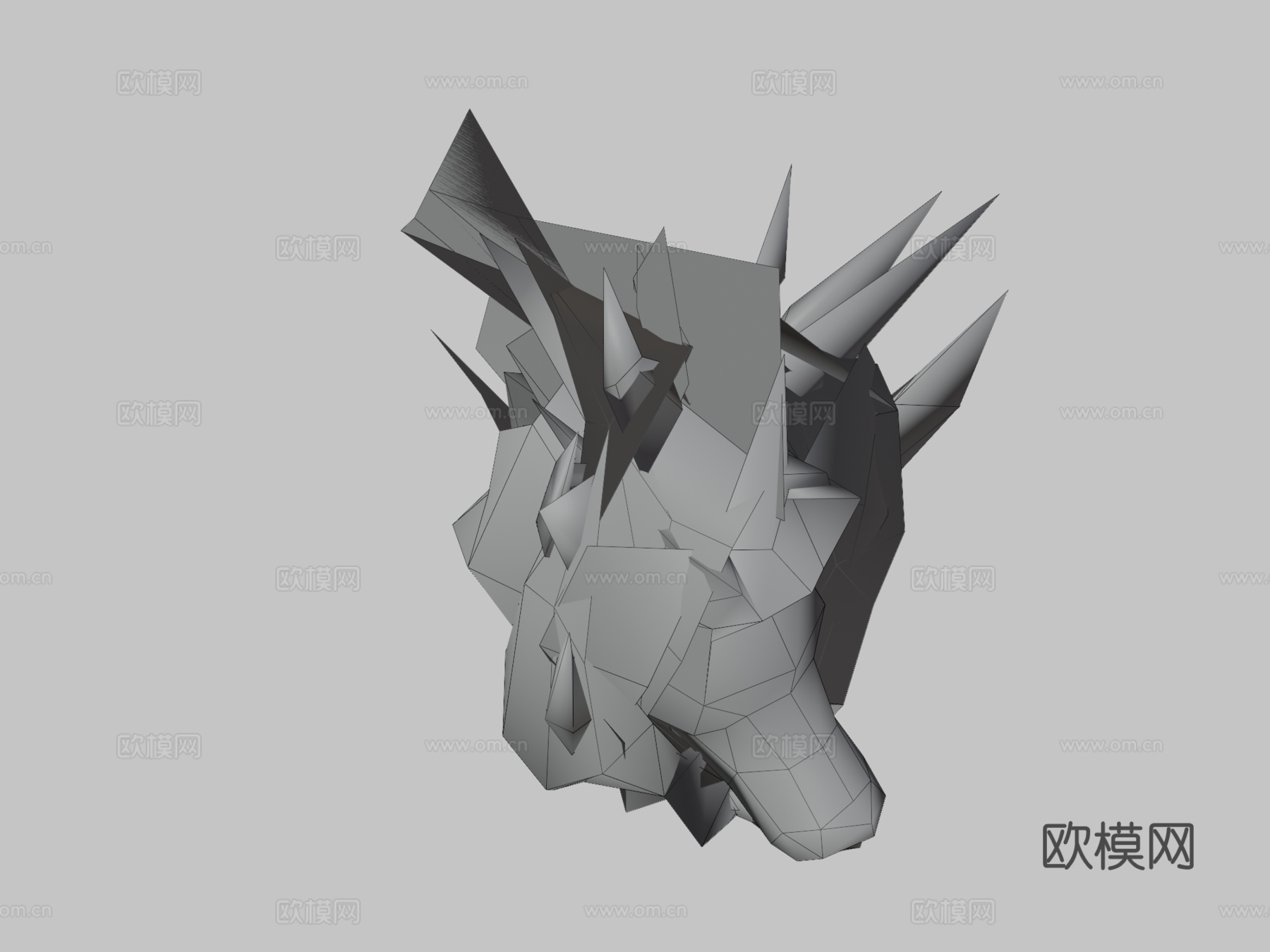 卡通变异狼3d模型