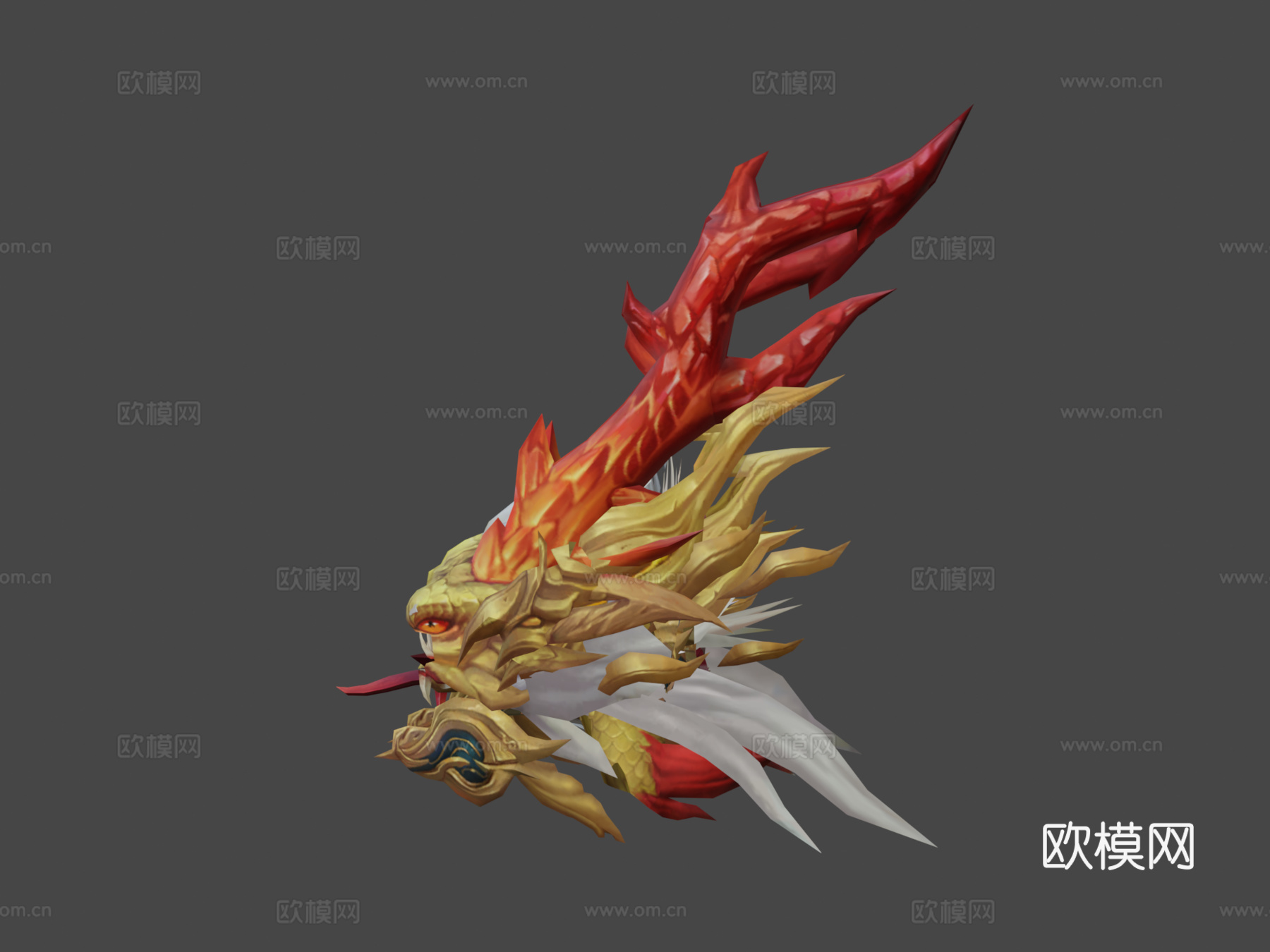 中国龙3d模型