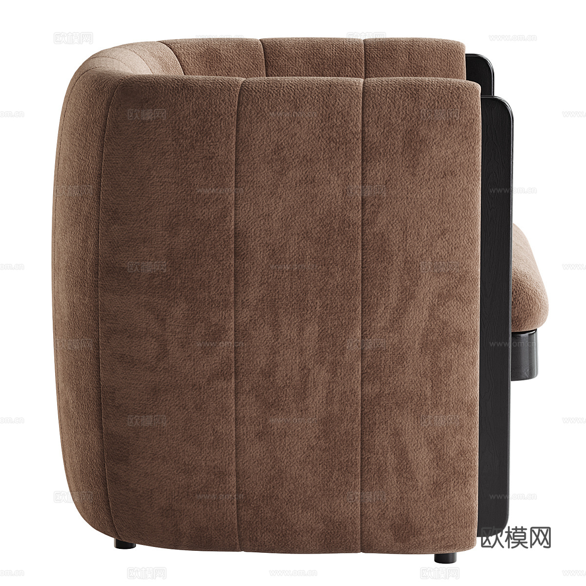 现代意式轻奢布艺沙发椅3d模型
