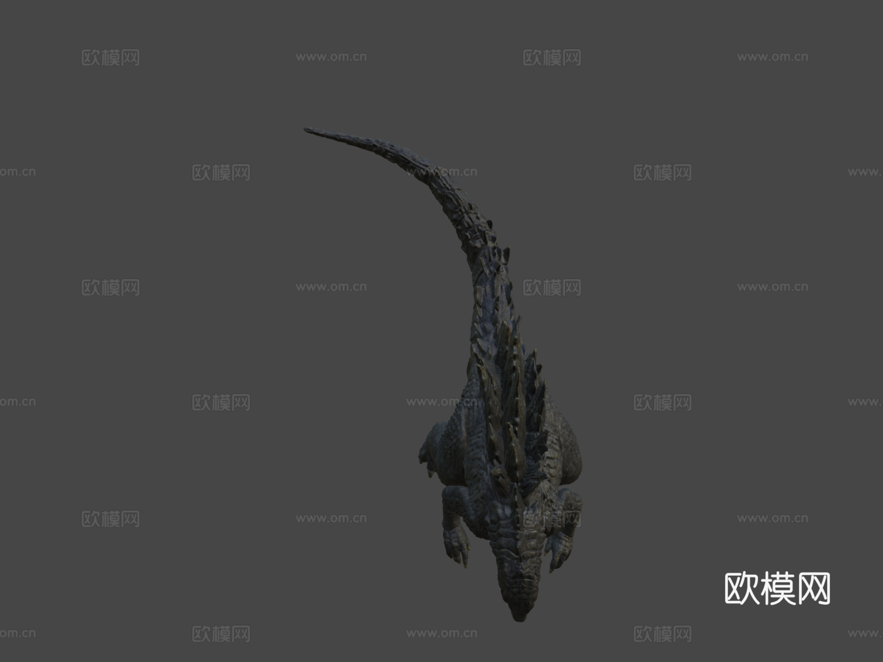 哥斯拉2019雕像3D扫描3d模型