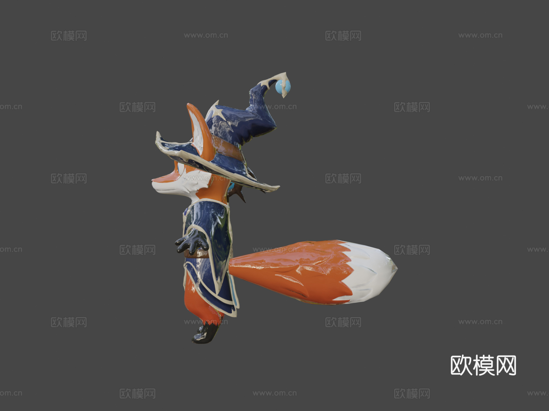 狐狸法师角色3d模型