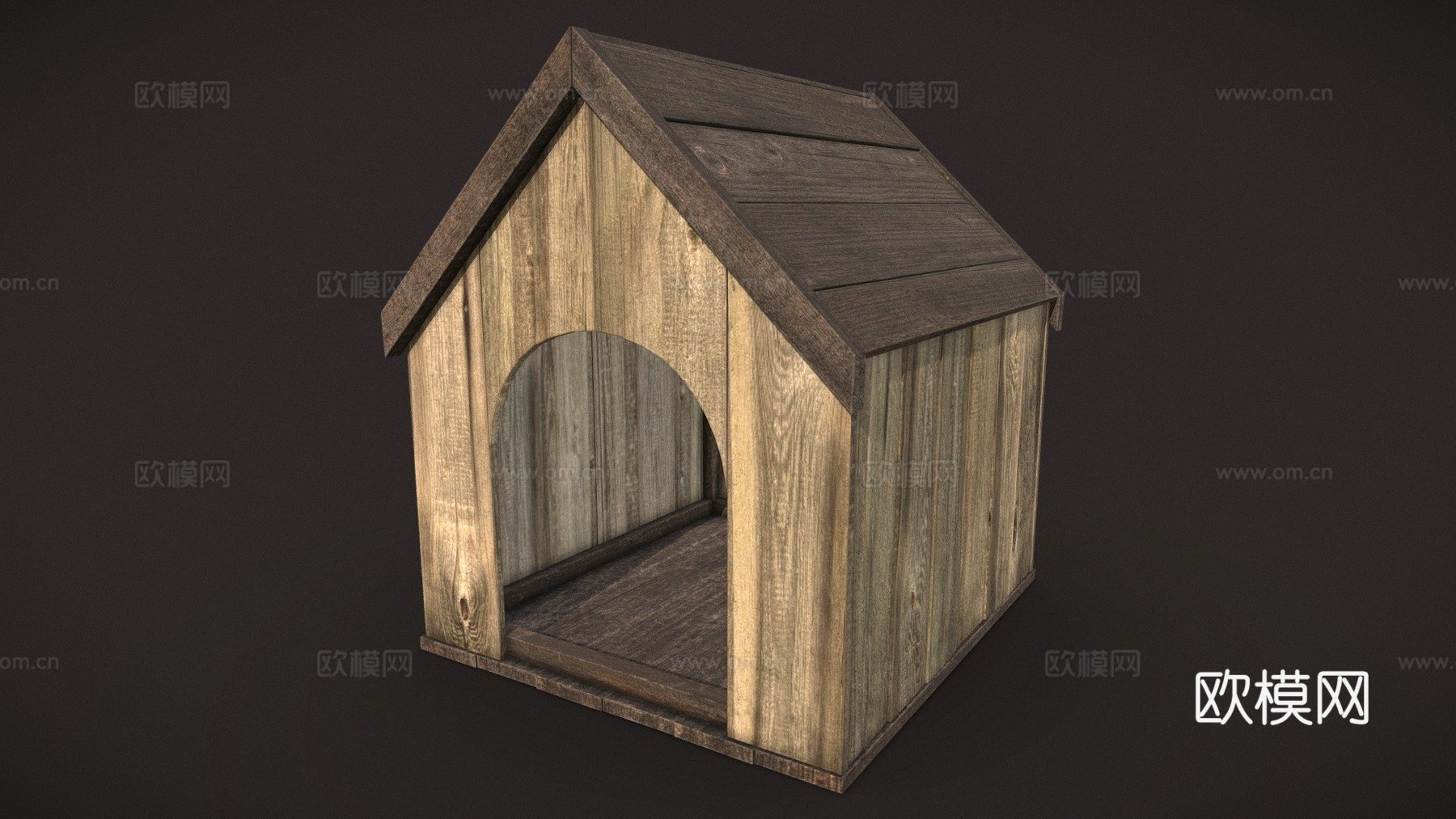 免费狗屋3d模型