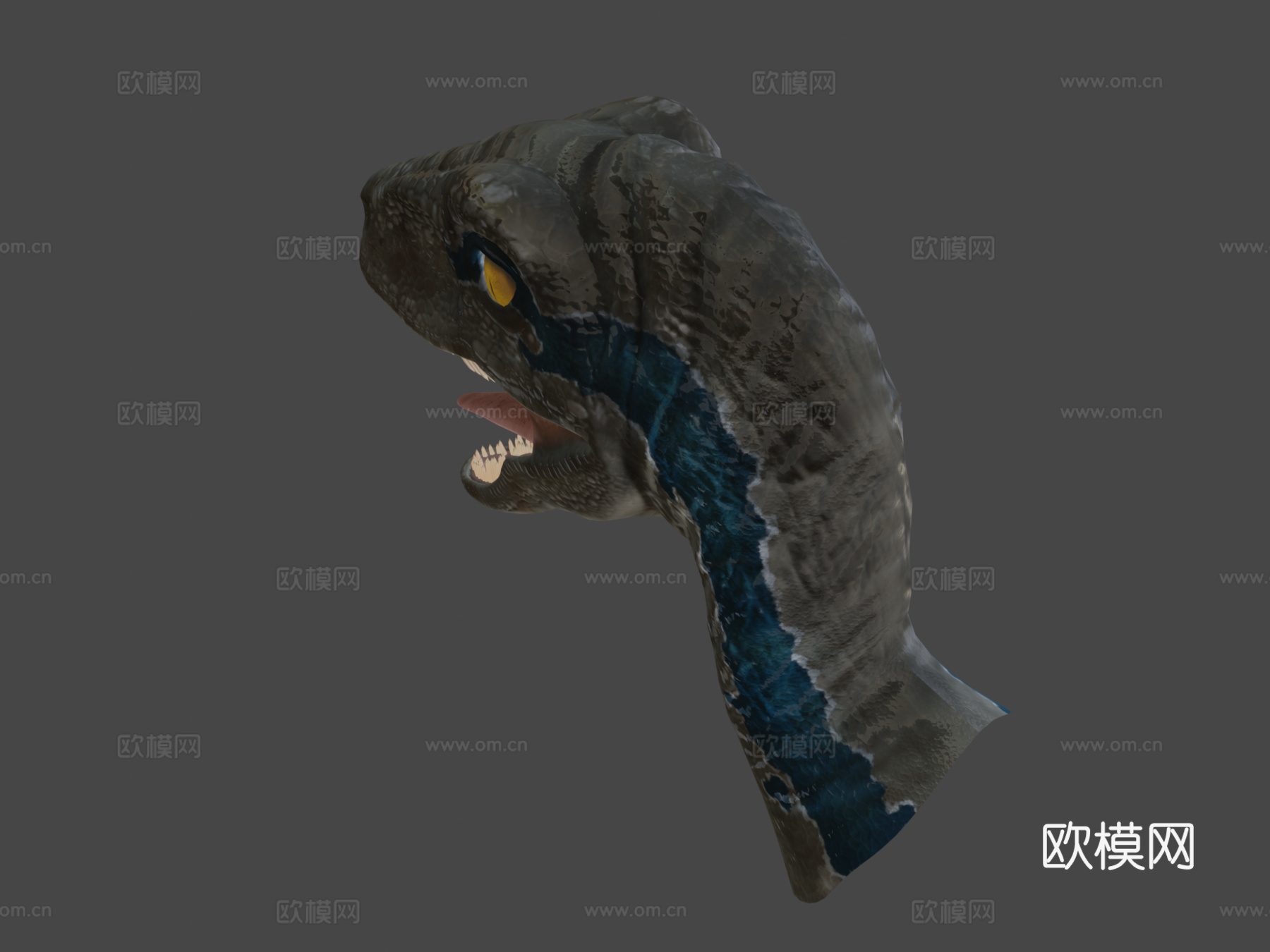 =蓝色=侏罗纪世界[4K,]3d模型
