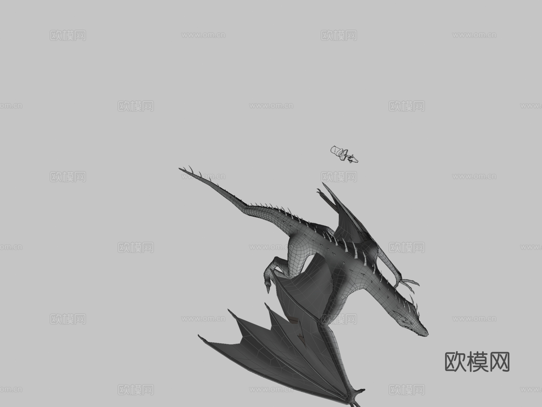 潜行者龙变体骨架3d模型