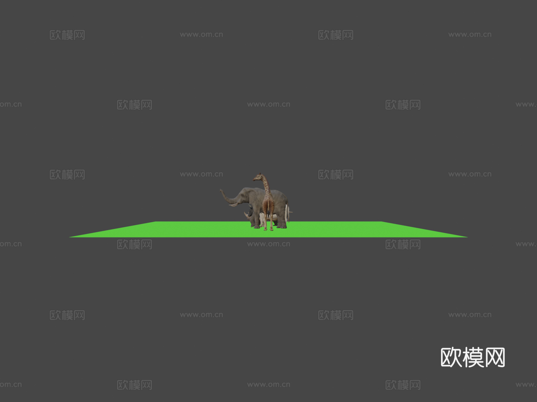 大型动物包3d模型