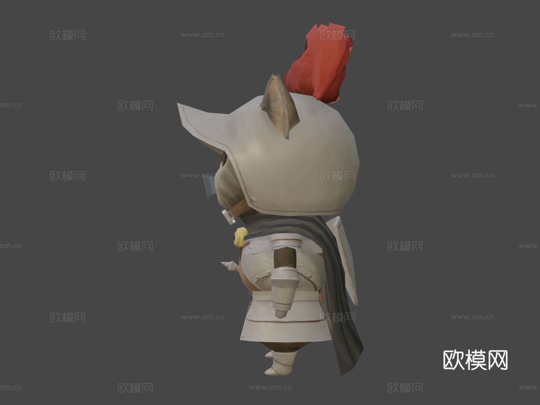 骑士猫3d模型