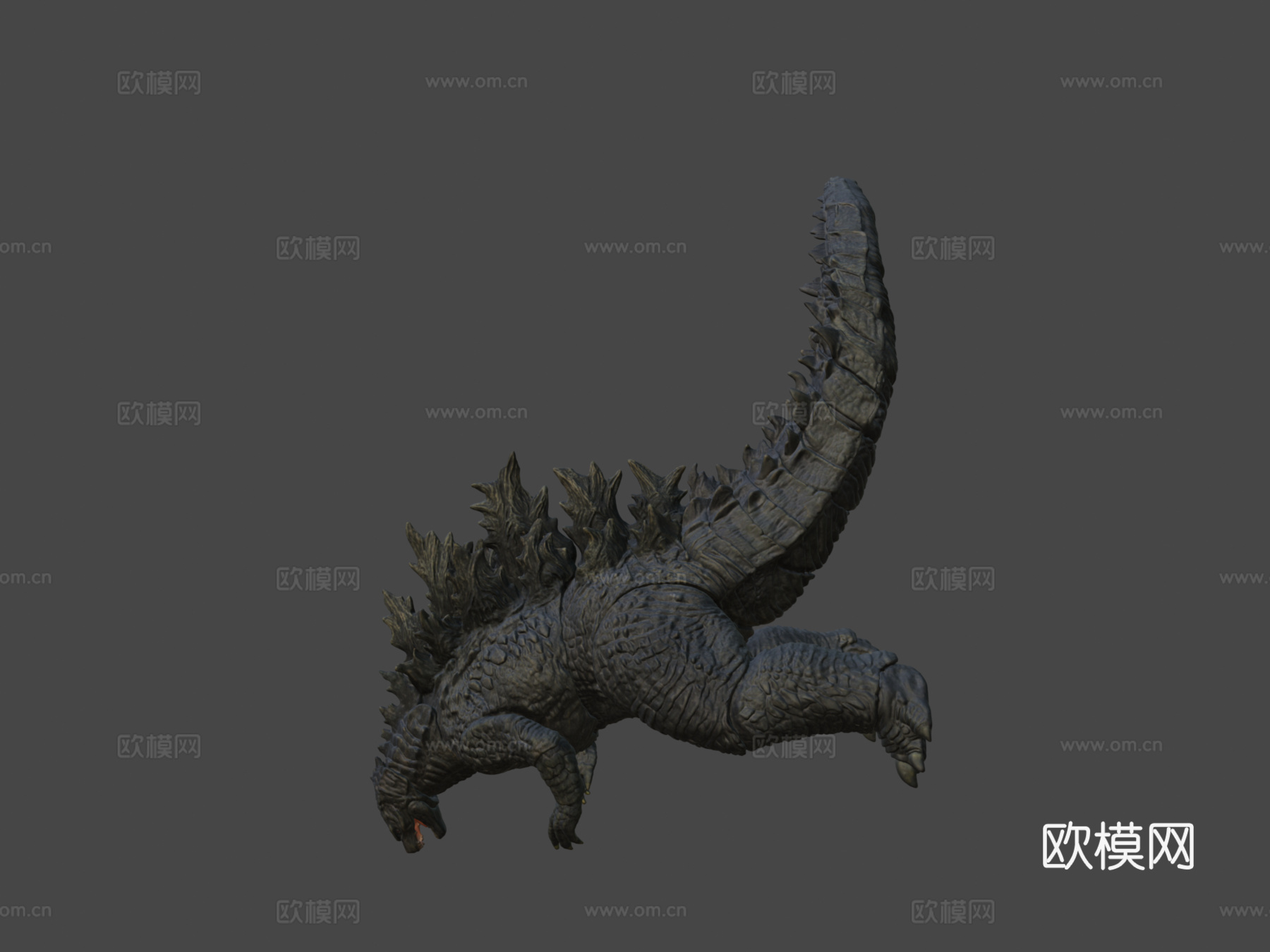哥斯拉2019雕像3D扫描3d模型