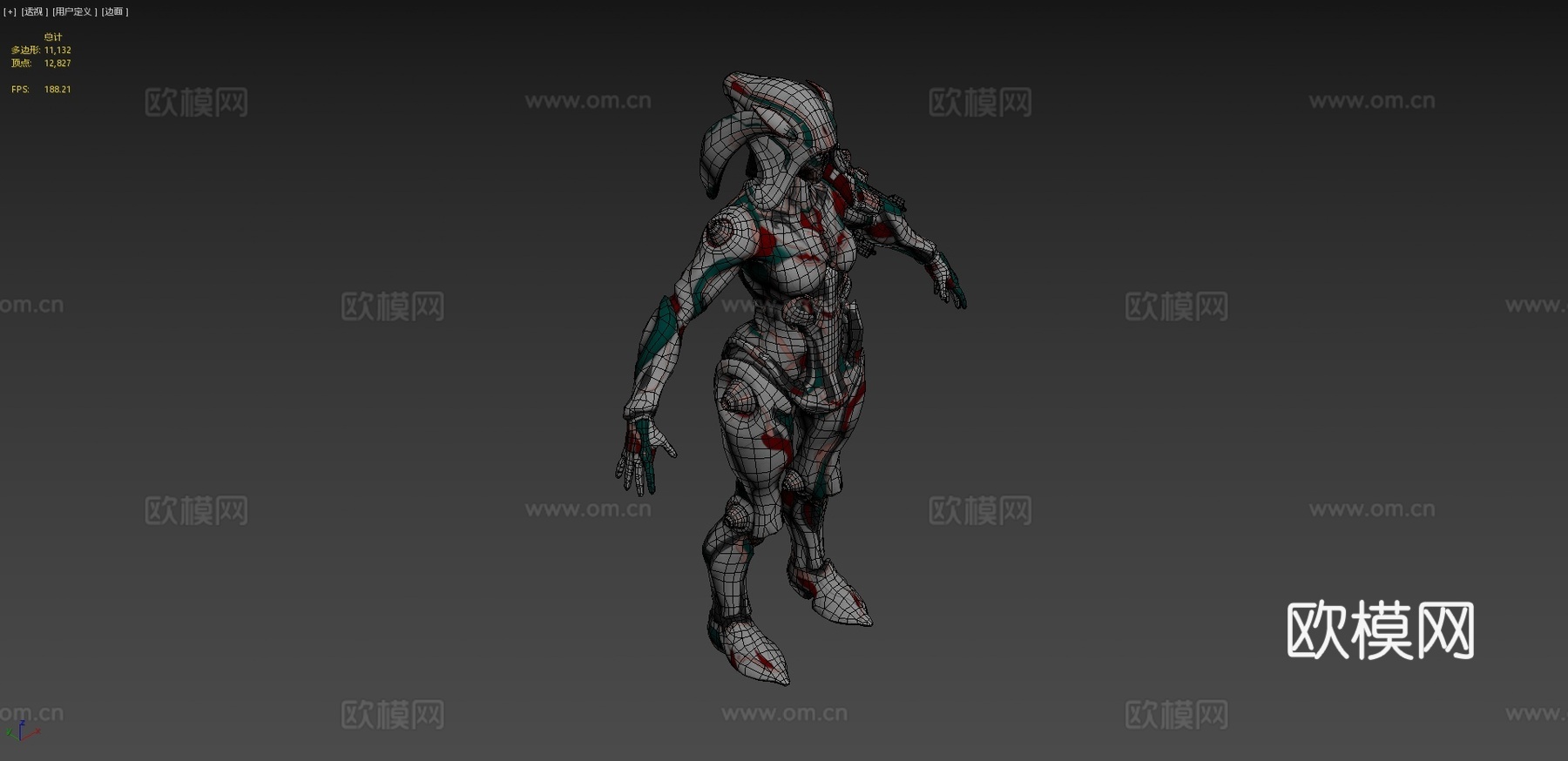 星际战甲-伊瓦拉-妖怪3d模型
