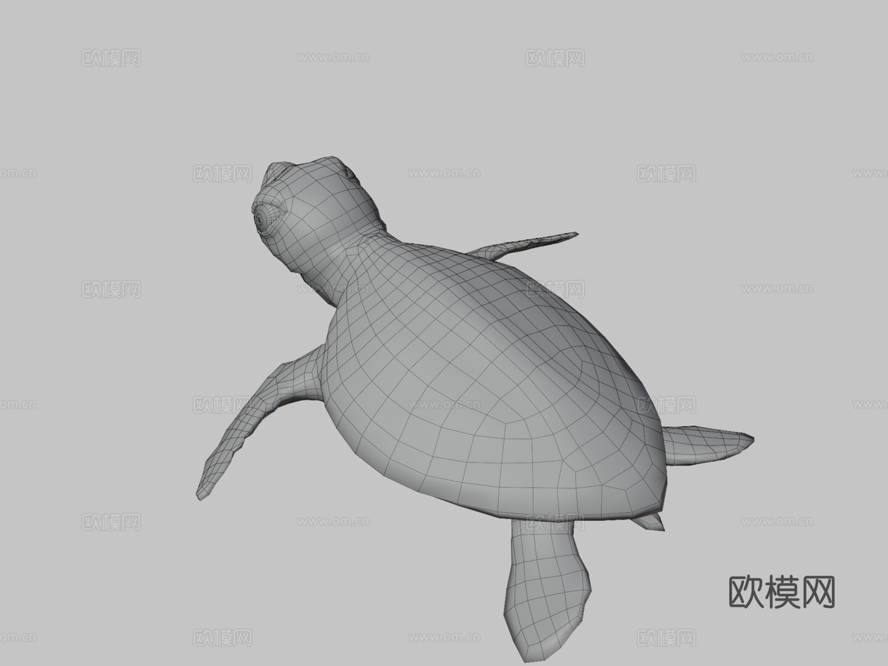 游戏级乌龟3d模型
