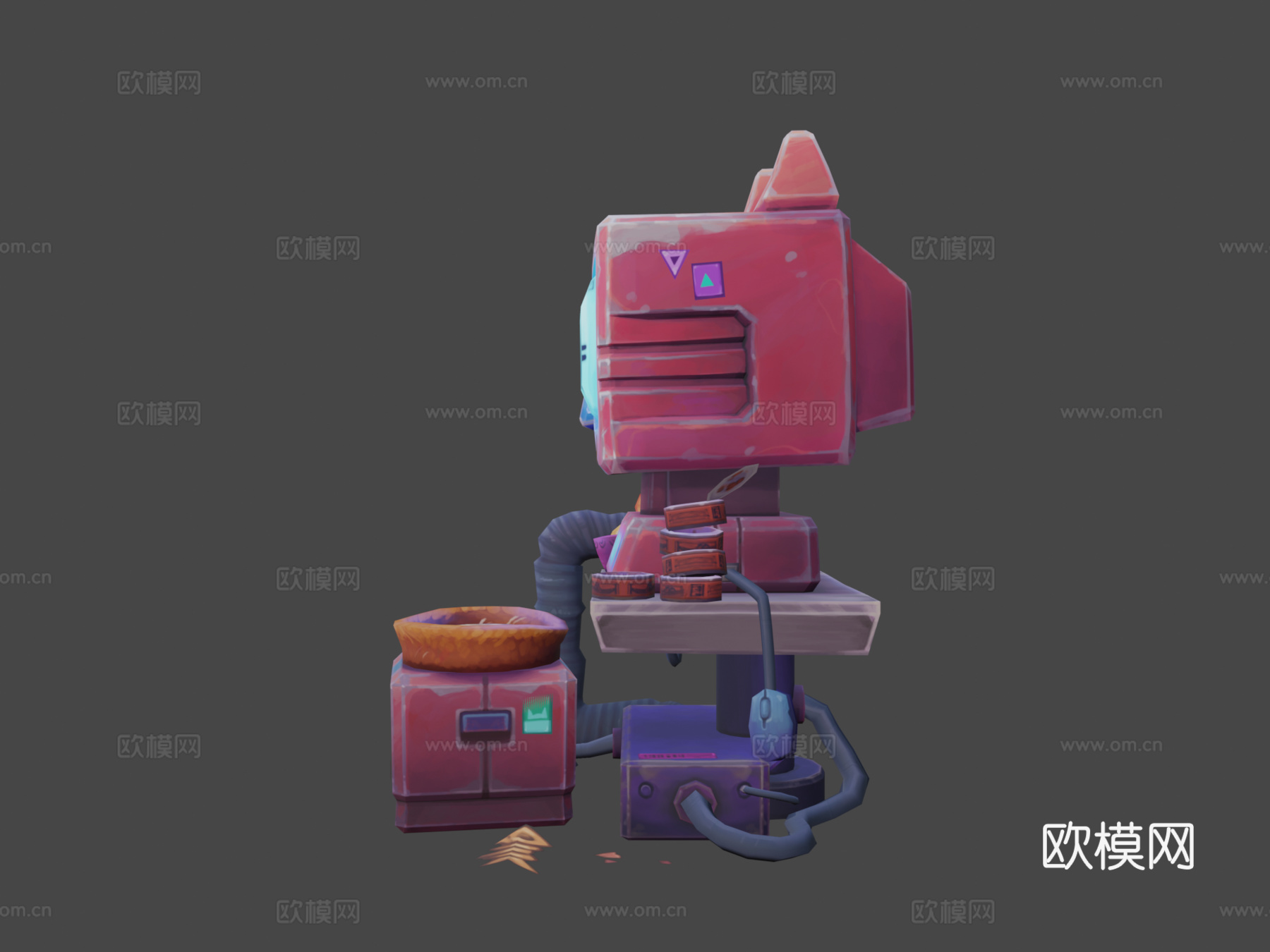 CGMA课程演示科幻道具3d模型