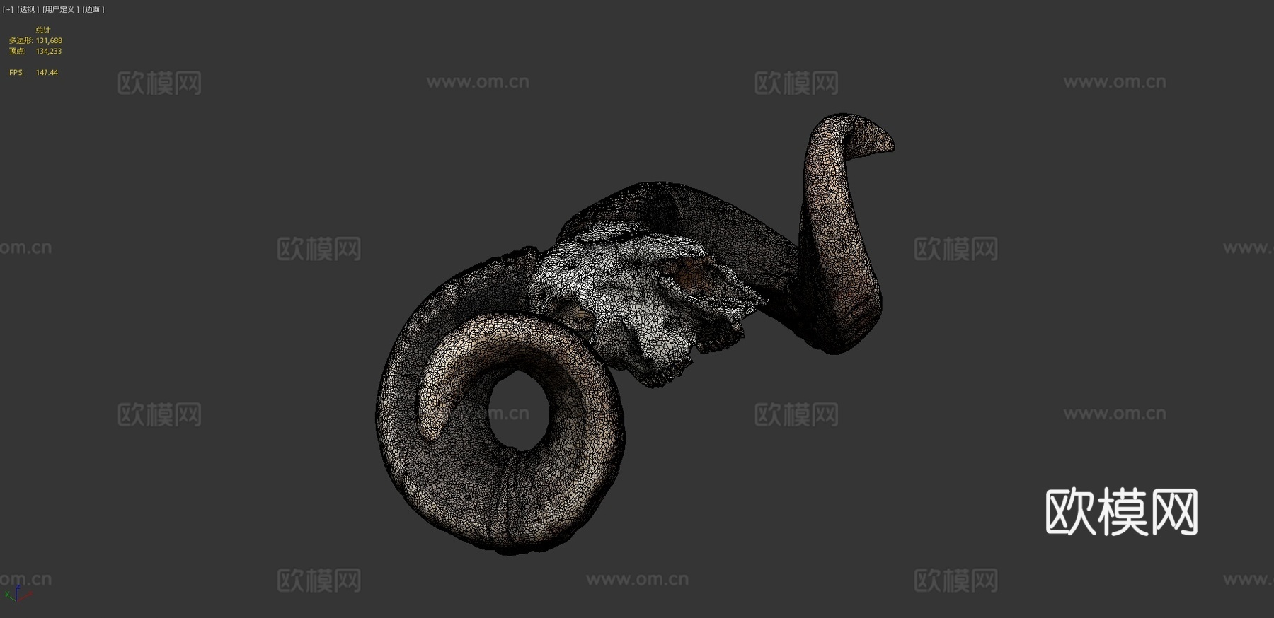 公羊头骨-摄影测量法3d模型