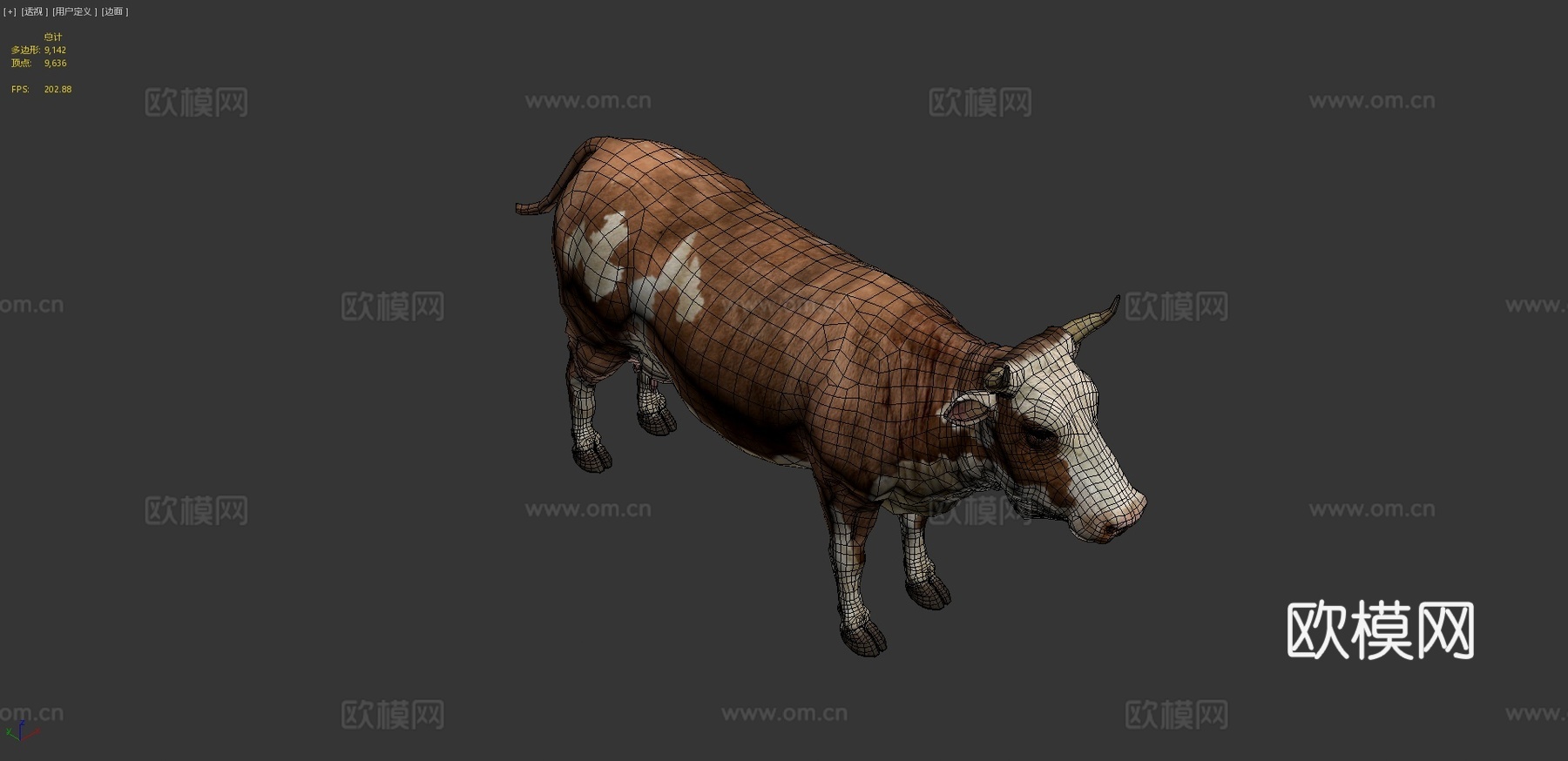 奶牛-公牛(实验室工作室)_13d模型