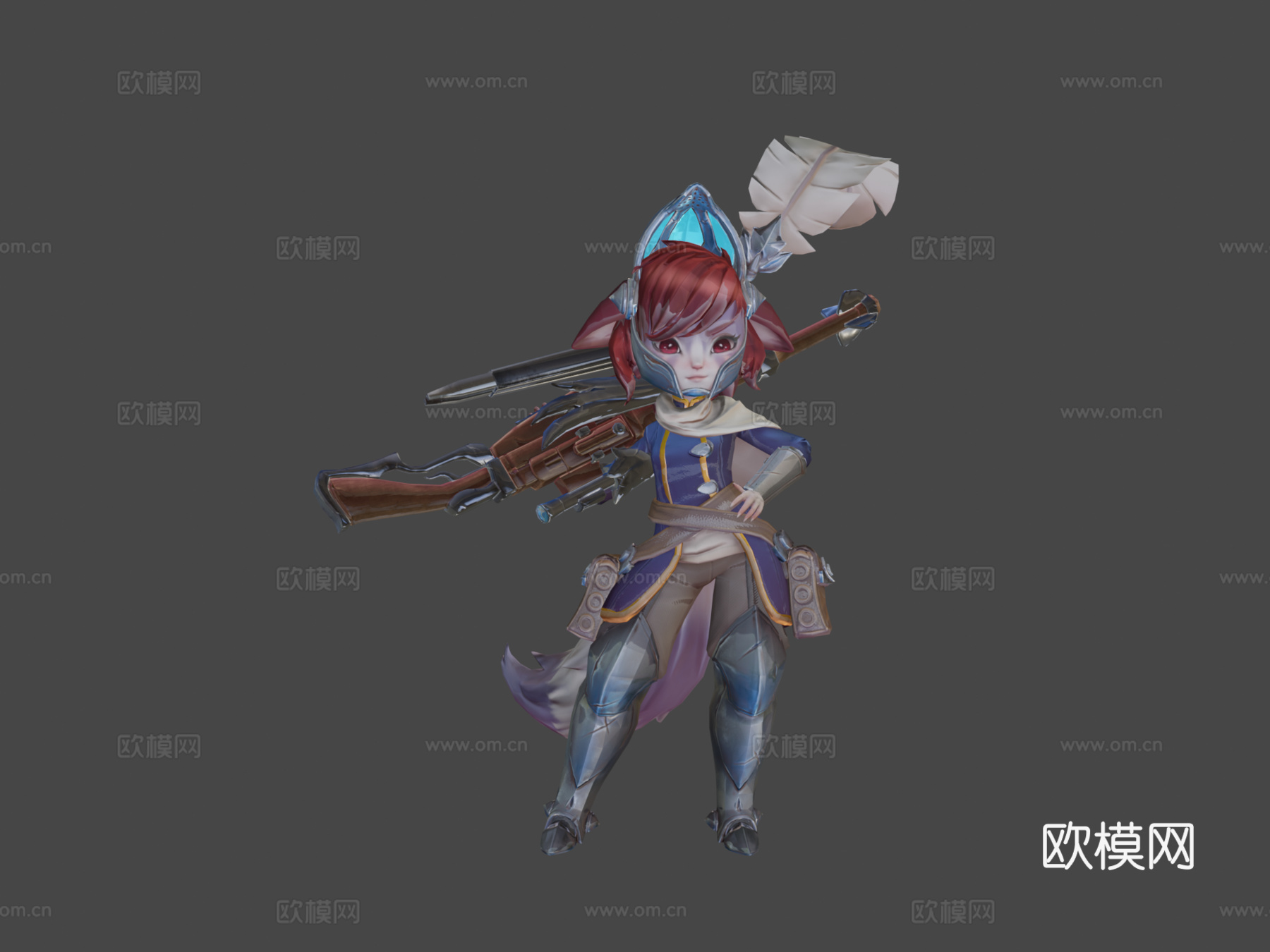 神射手-晶石战争3d模型