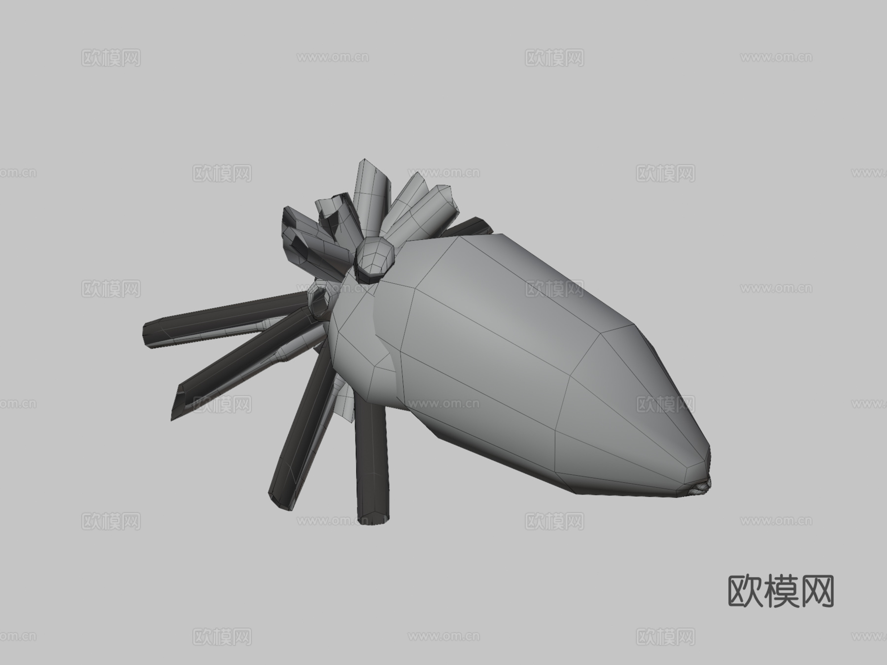 狼蛛(绑定)-3d模型