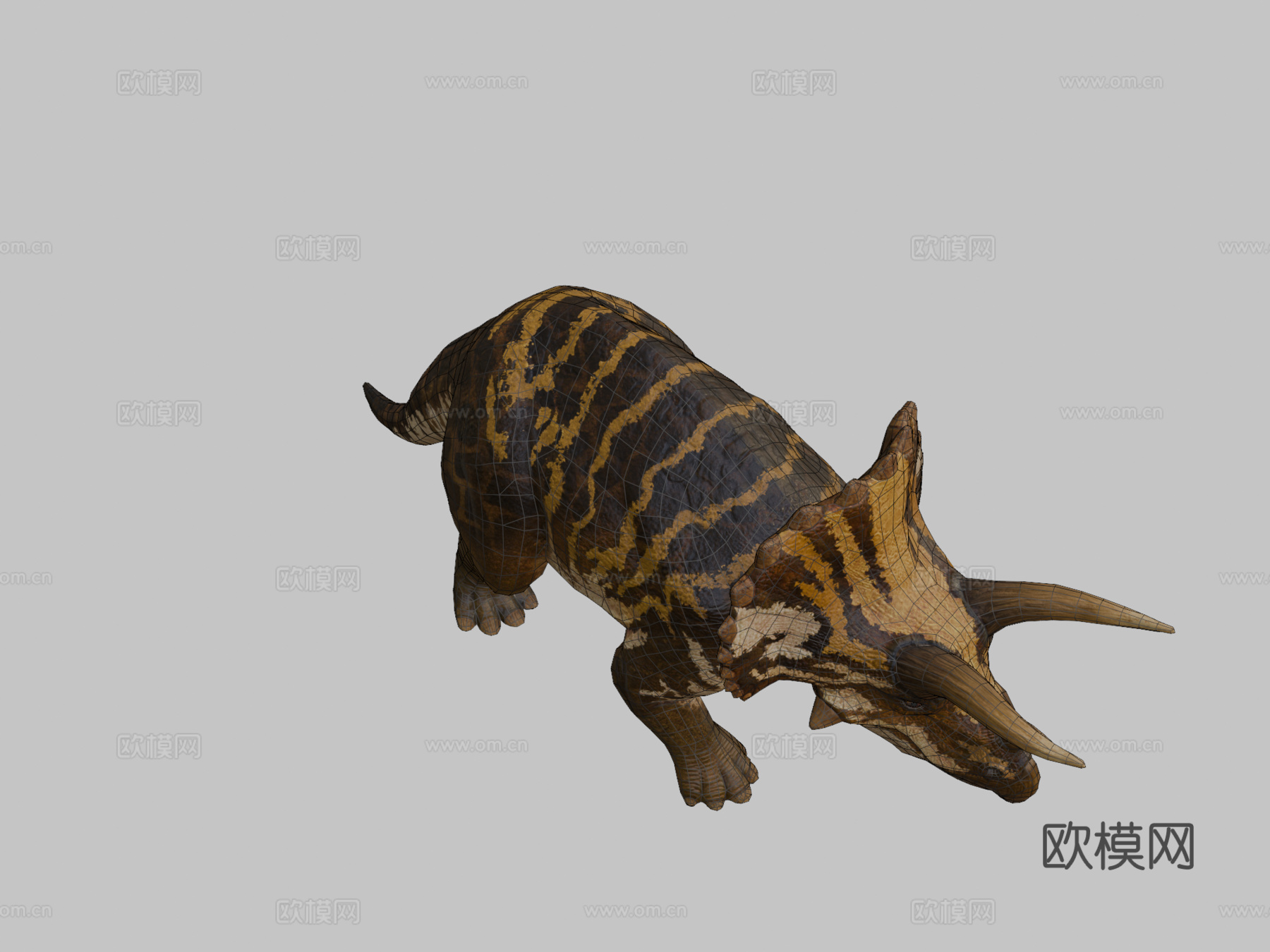 三角龙3d模型