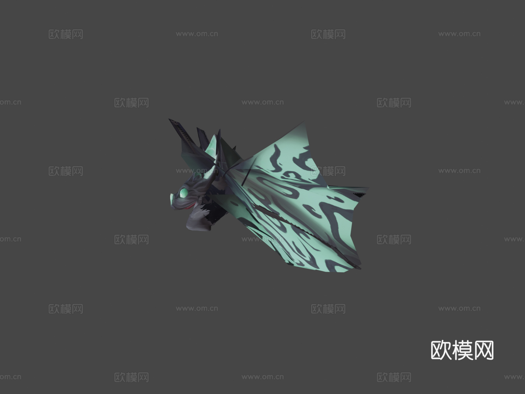 翡翠蝙蝠3d模型
