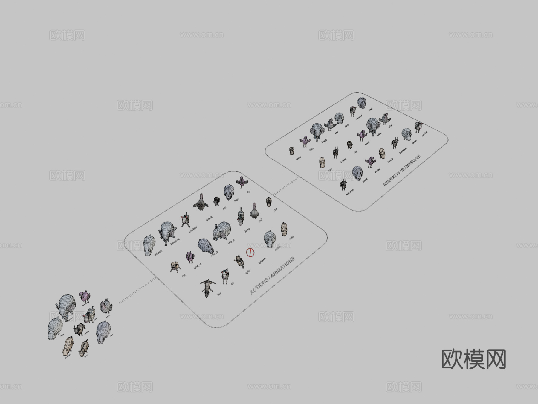 古怪系列-野生动物第1卷3d模型