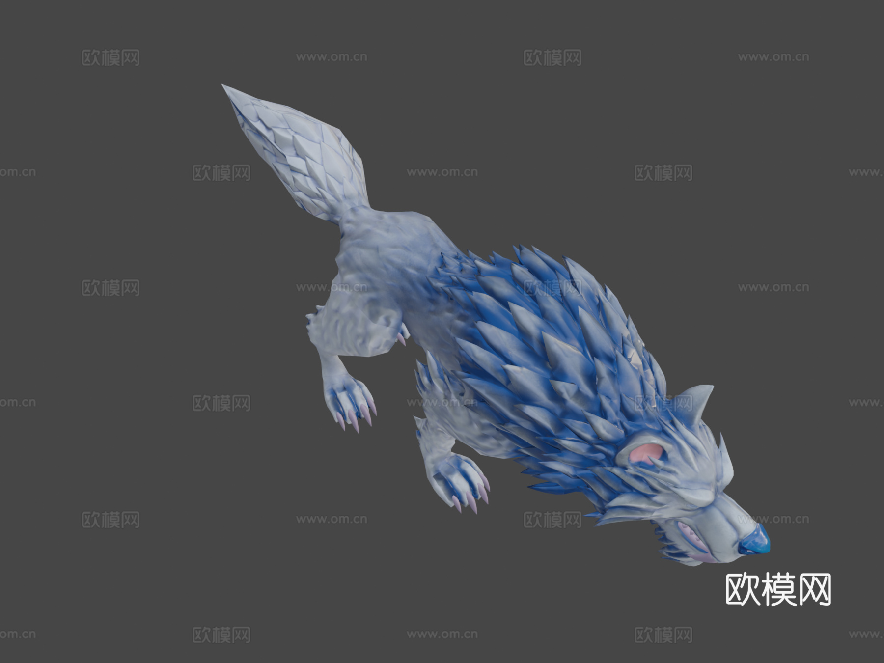 魔法狼3d模型