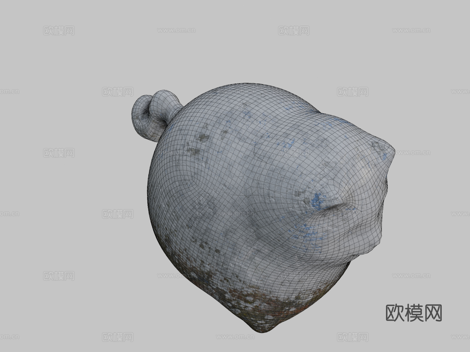 猫雕像3d模型