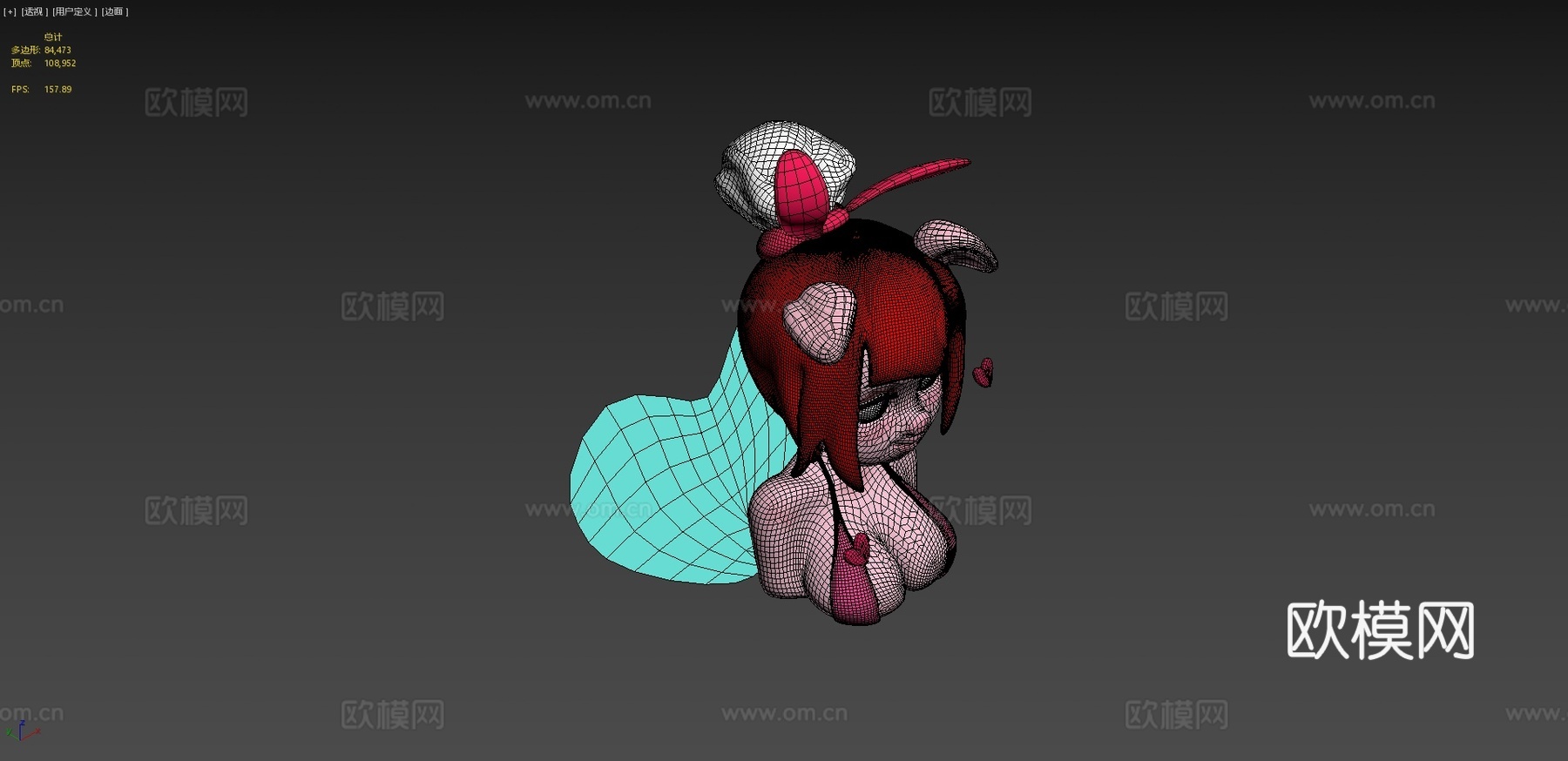 艾米丽同人测试3d模型