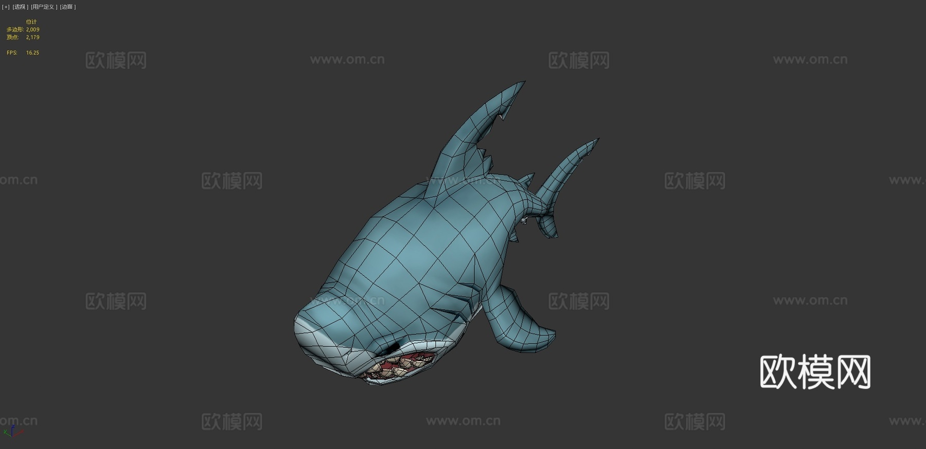大白鲨3d模型