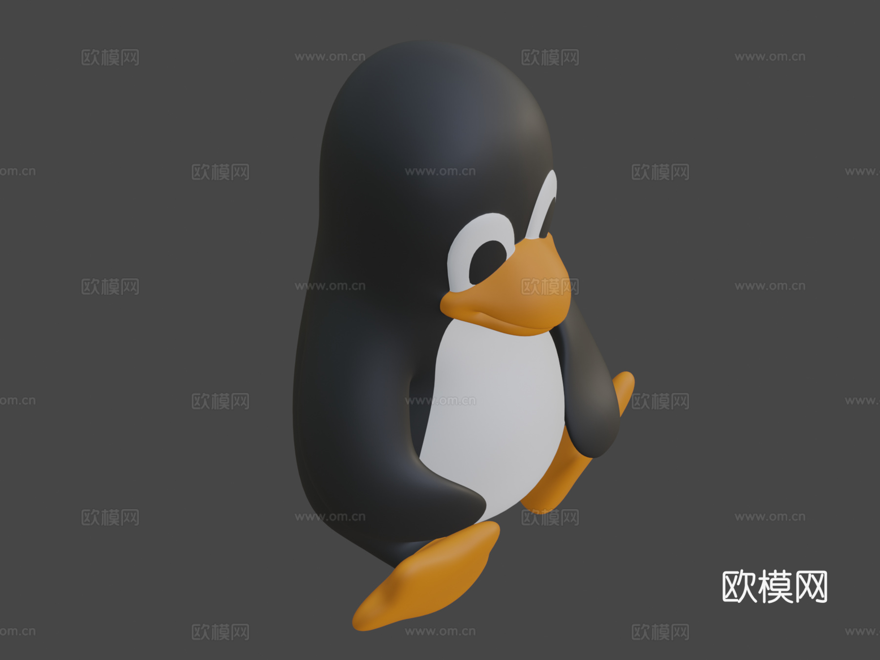 企鹅装3d模型