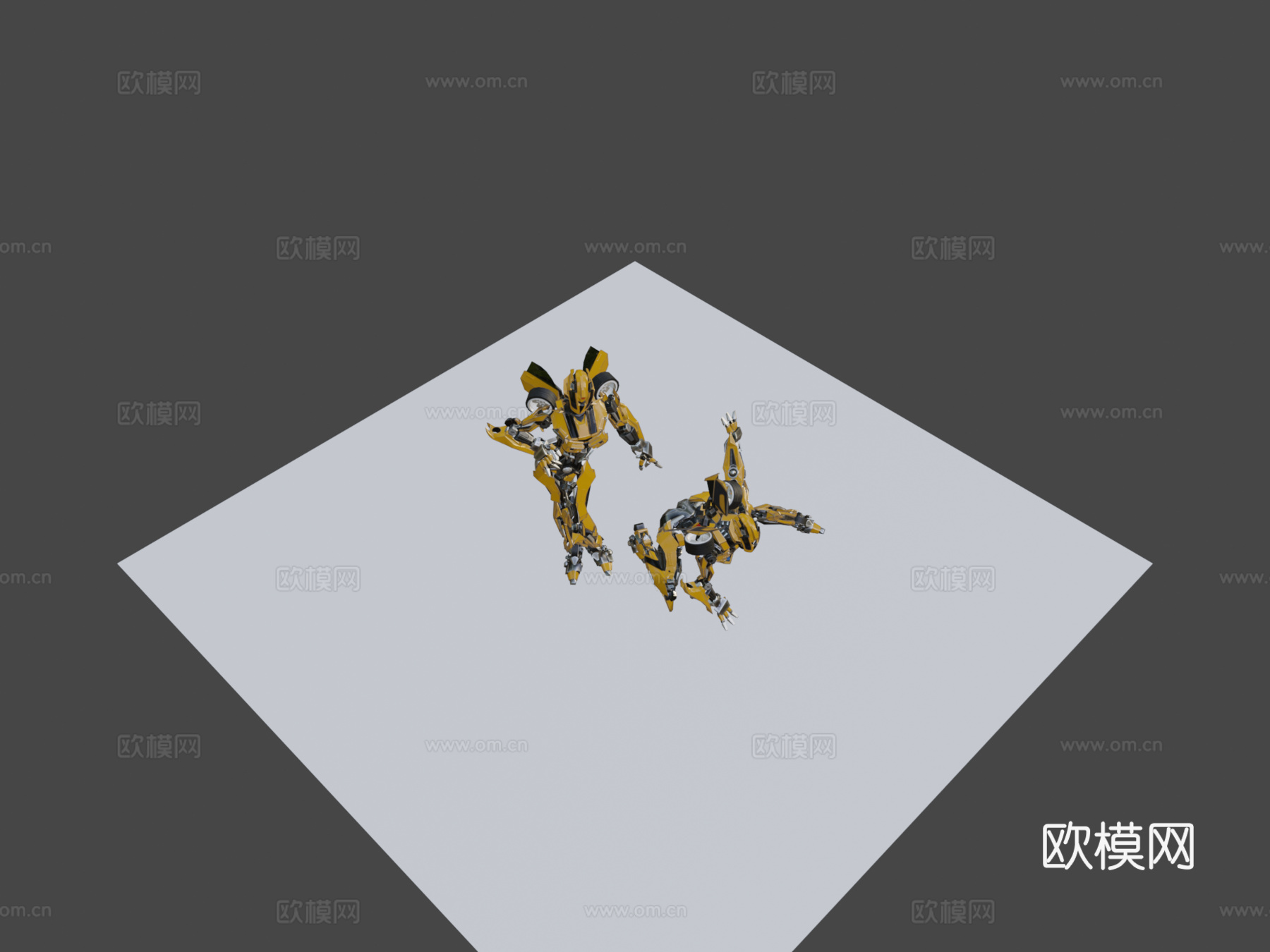 雌性大黄蜂(同人作品)3d模型