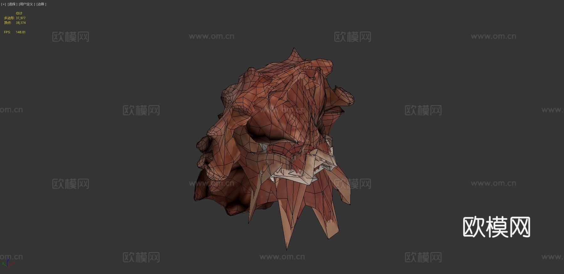 巨型太平洋章鱼3d模型