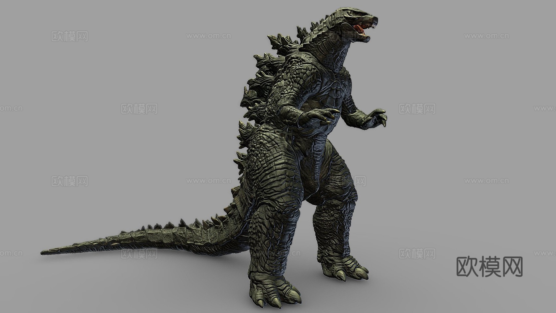 哥斯拉2019雕像3D扫描3d模型