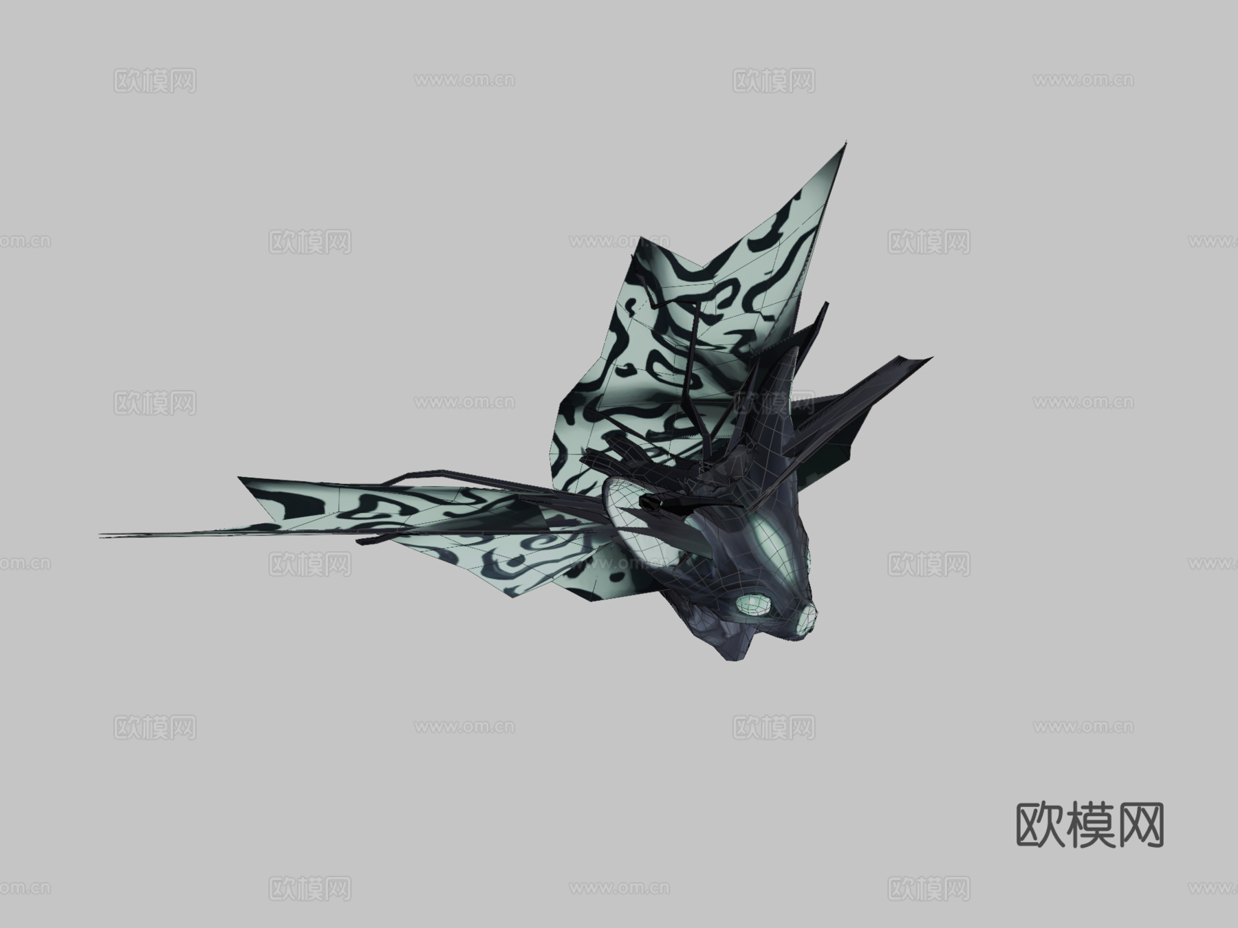 翡翠蝙蝠3d模型