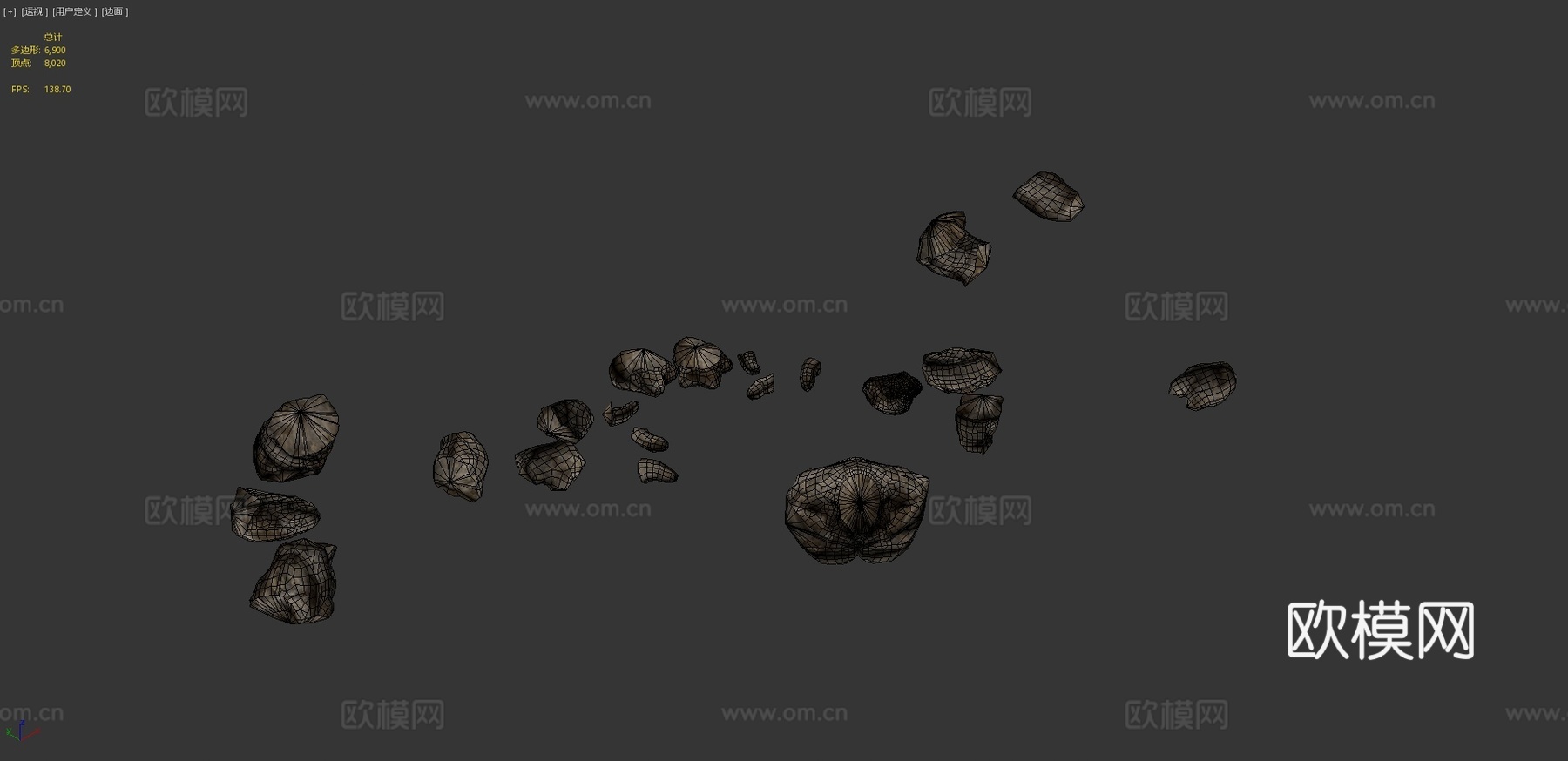 魔像分裂动画3d模型