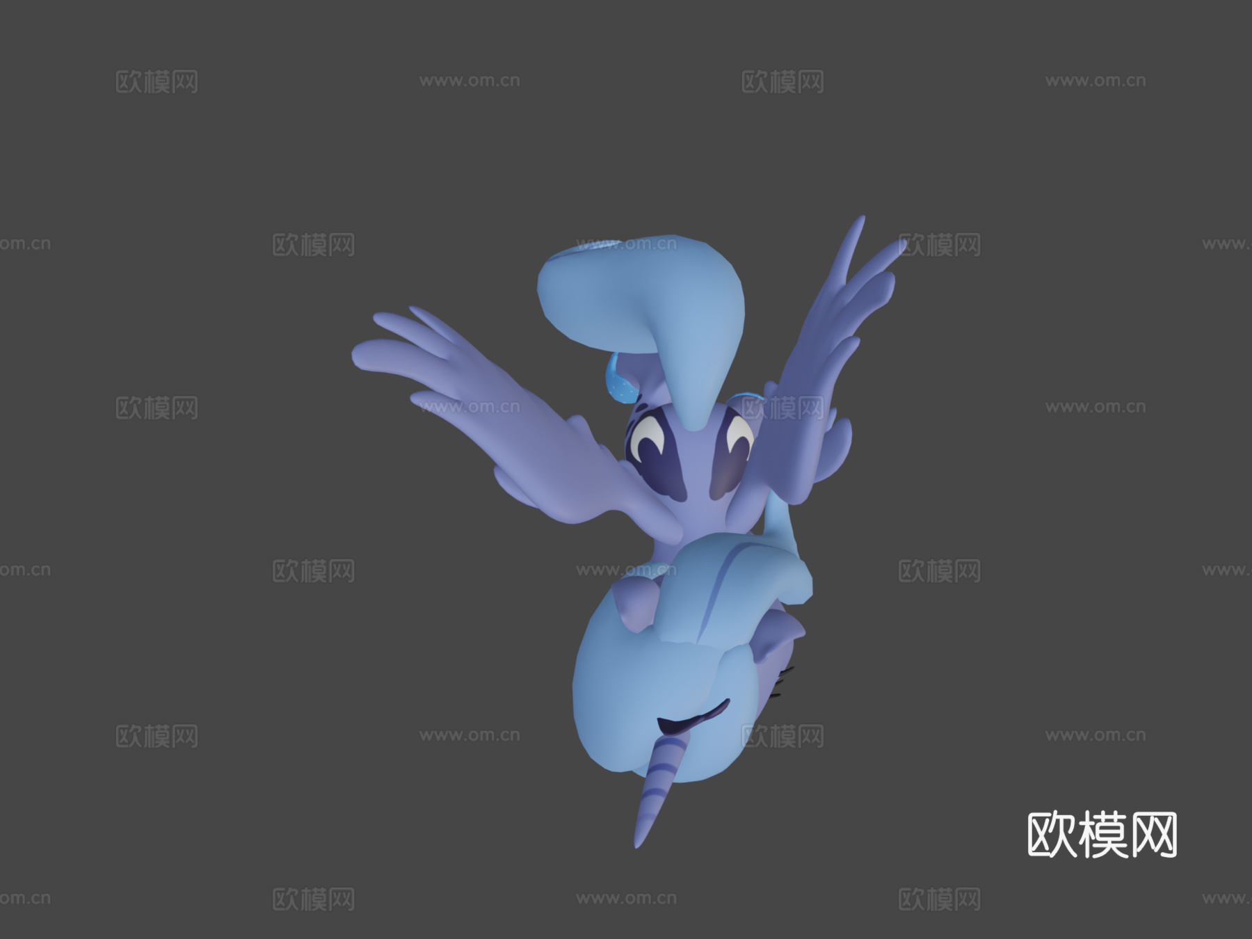 小马露娜3d模型