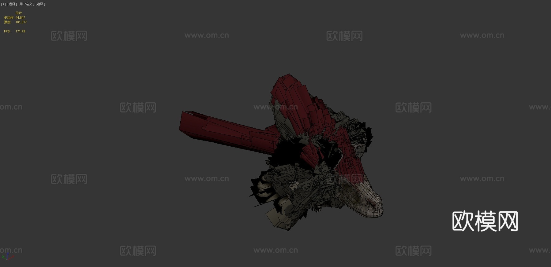 迅猛龙3d模型