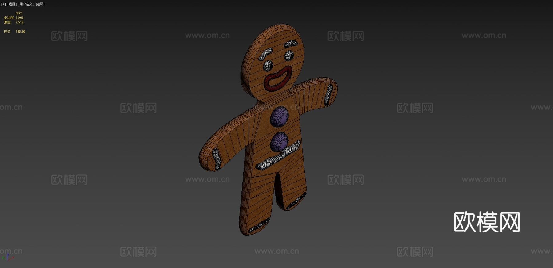 姜饼人3d模型