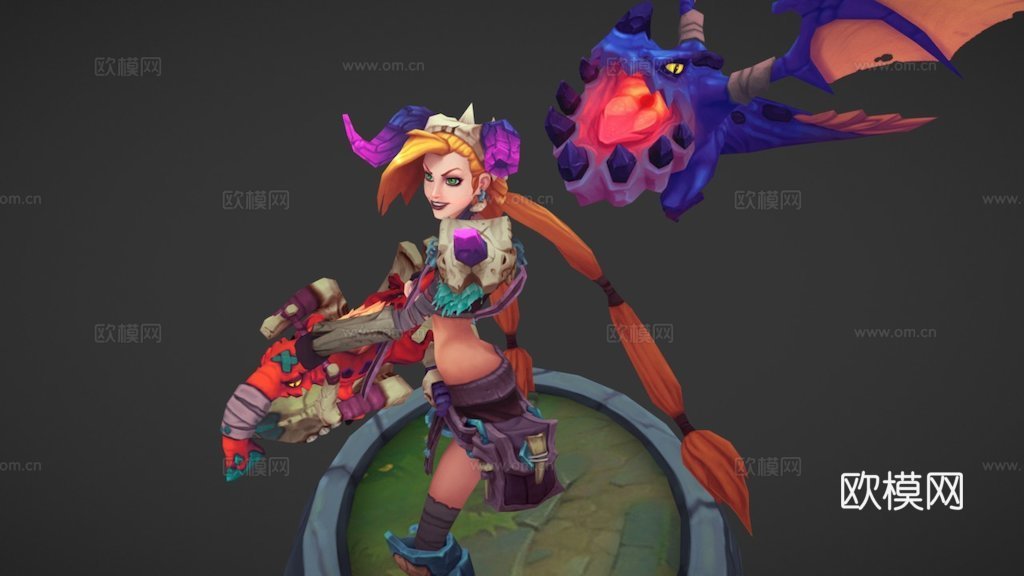 野兽猎人金克丝3d模型
