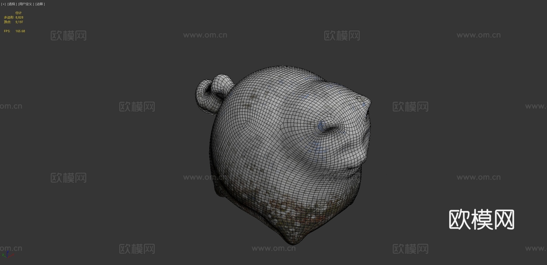 猫雕像3d模型