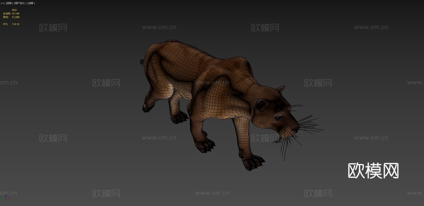剑齿猫-毁灭刃齿虎3d模型
