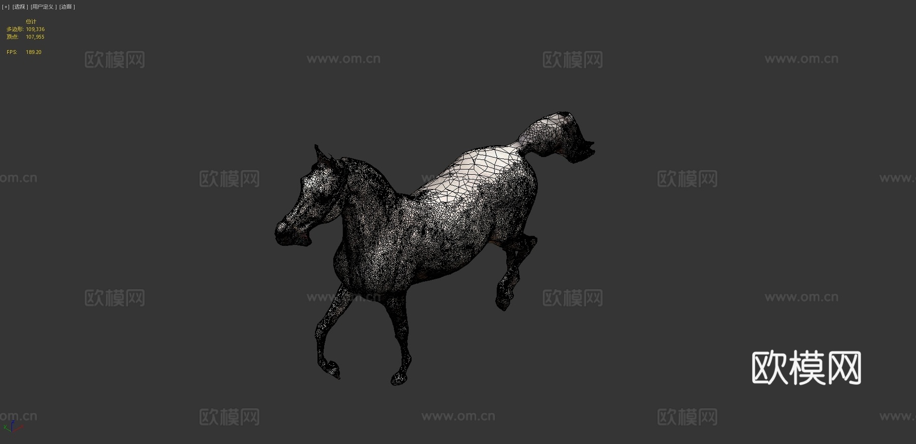 马3d模型