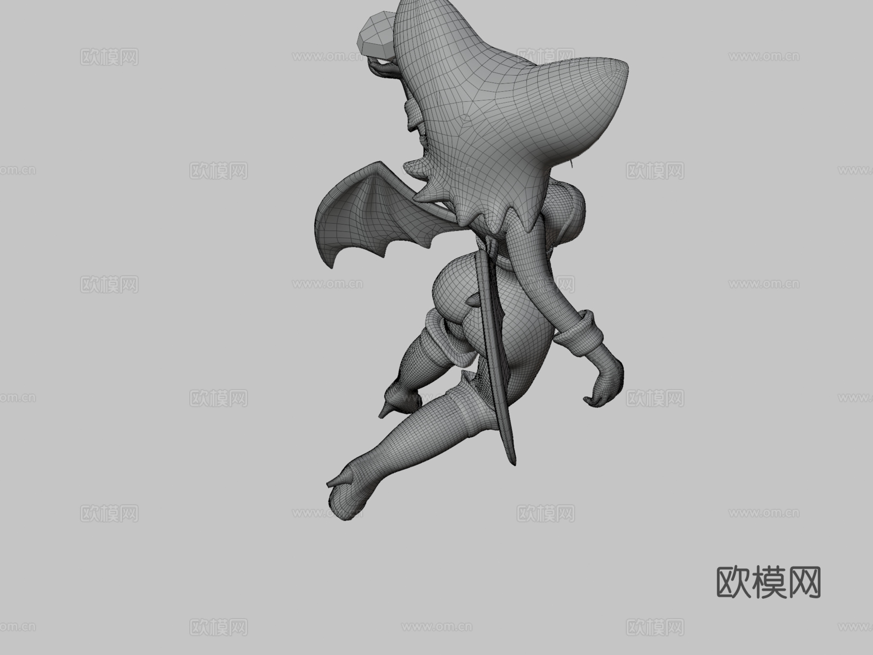 蝙蝠露姬3d模型