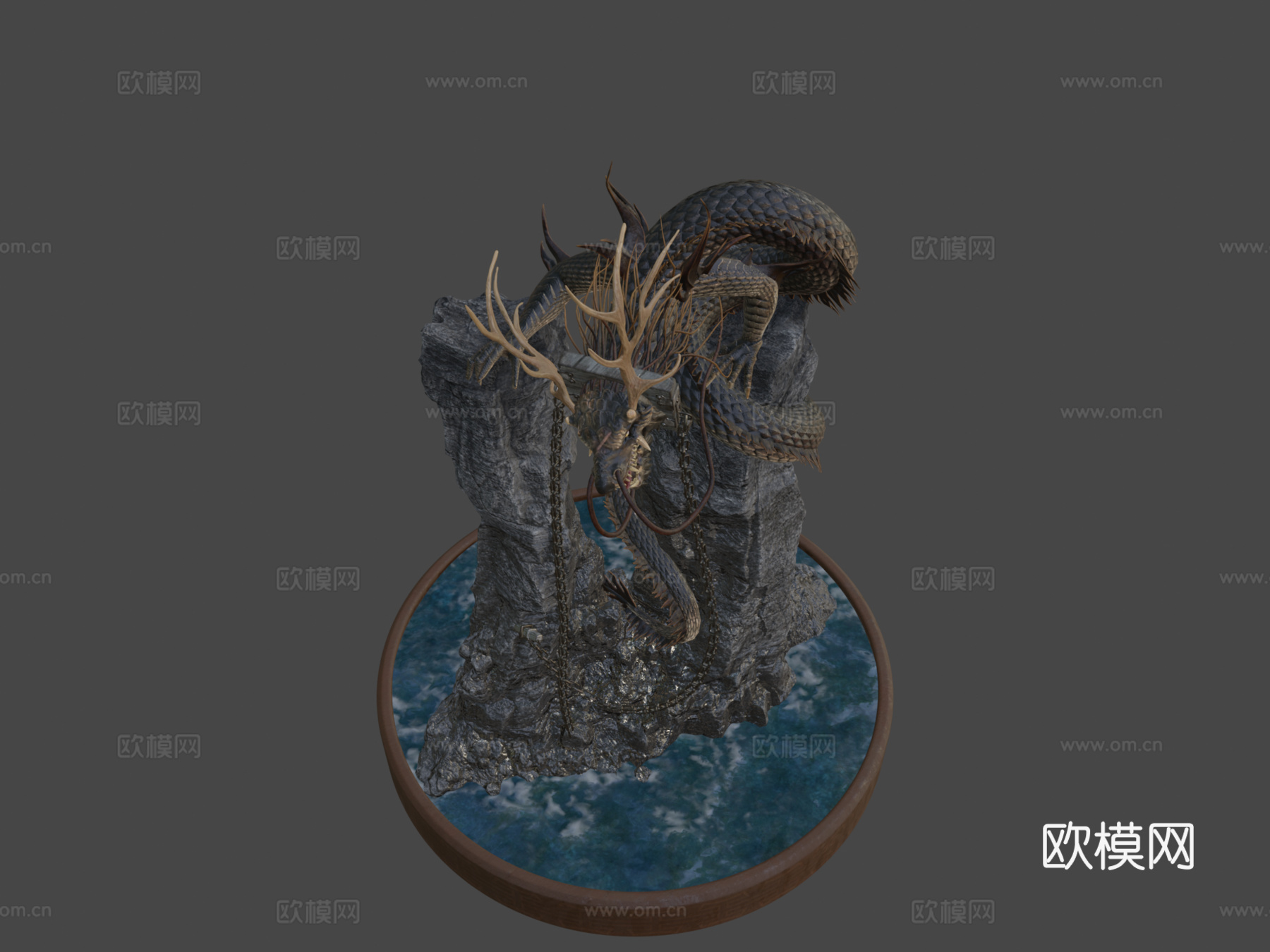 蛇龙立体模型3d模型