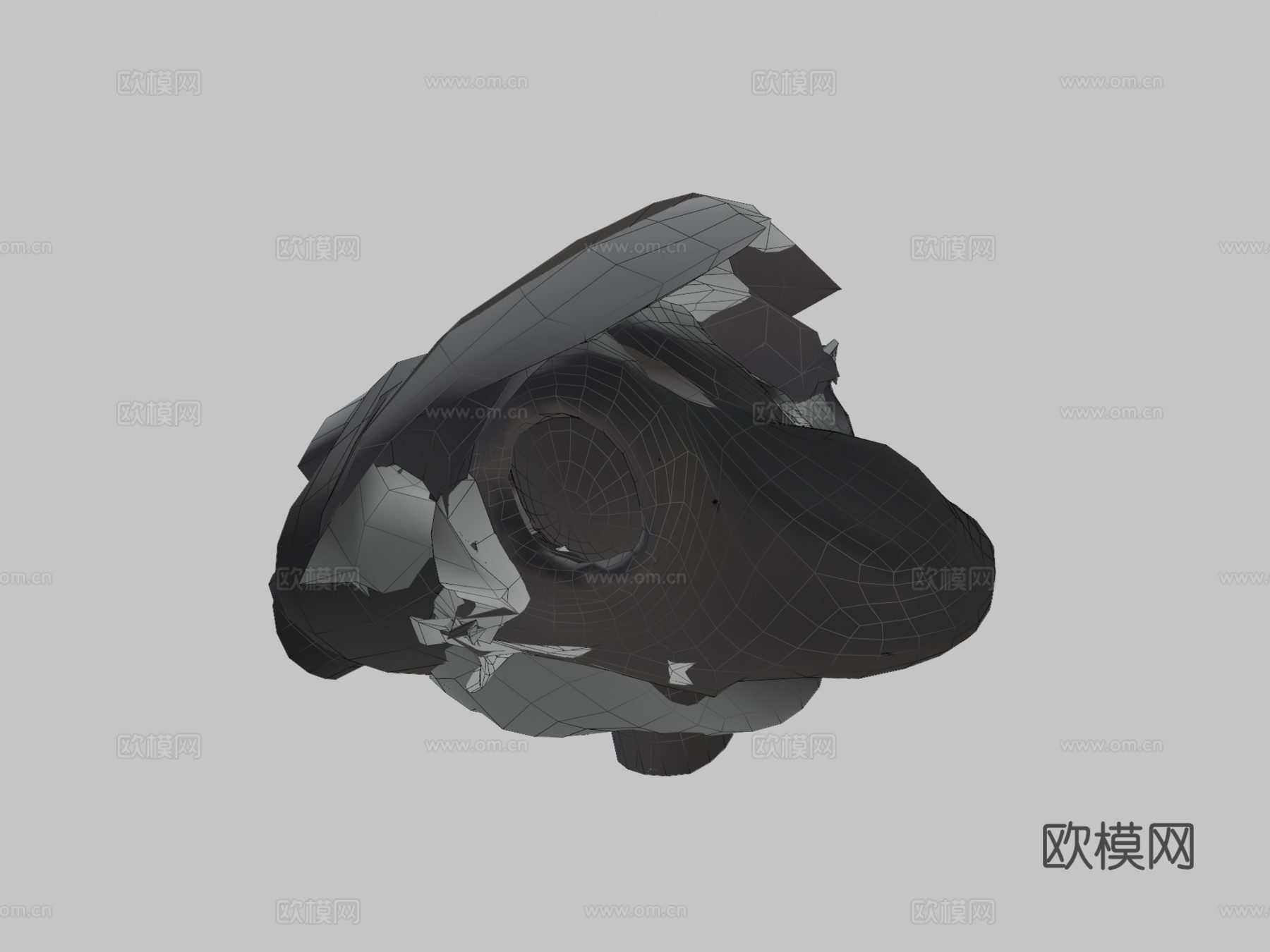青蛙跳跃3d模型